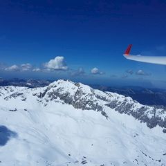 Flugwegposition um 12:43:29: Aufgenommen in der Nähe von Mieming, 6414, Österreich in 3024 Meter